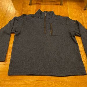 Eddie Bauer 1/4 Zip Dark Blue Pullover - Men's XXL